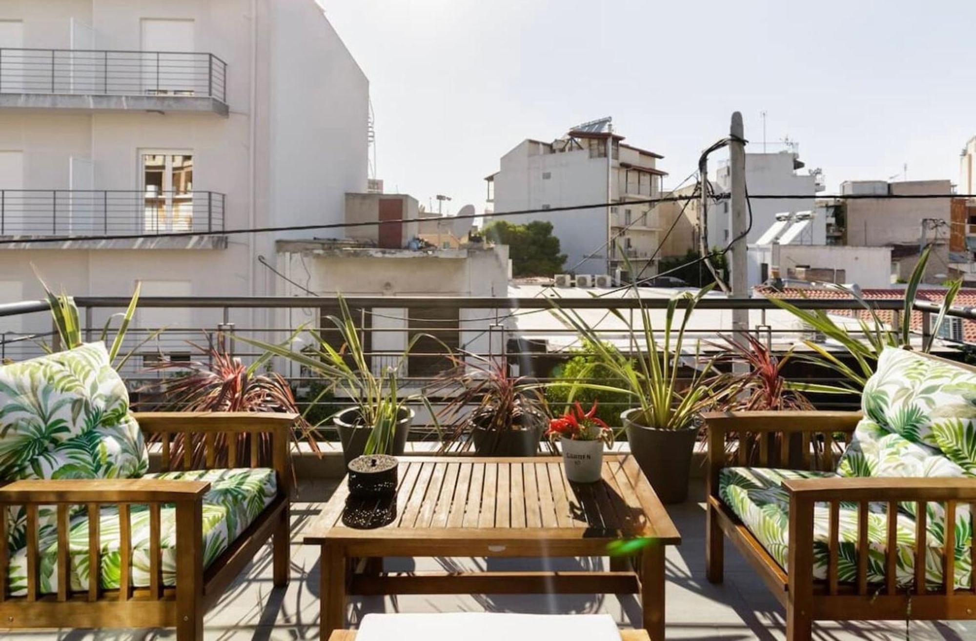 Ferienwohnung Stylish Boutique Loft With Private Balcony Athen Exterior foto