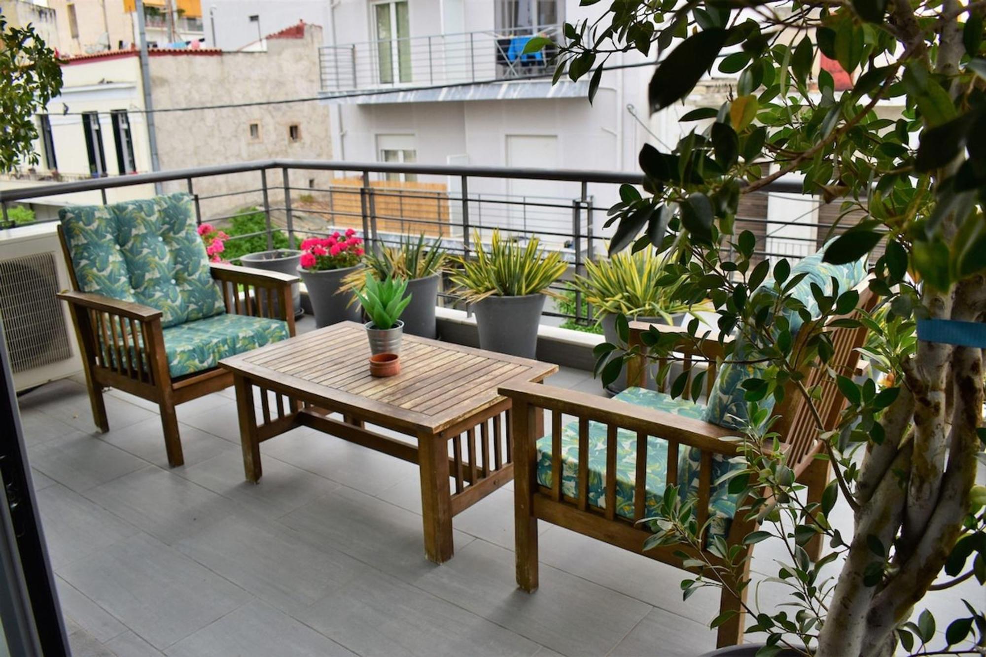 Ferienwohnung Stylish Boutique Loft With Private Balcony Athen Exterior foto