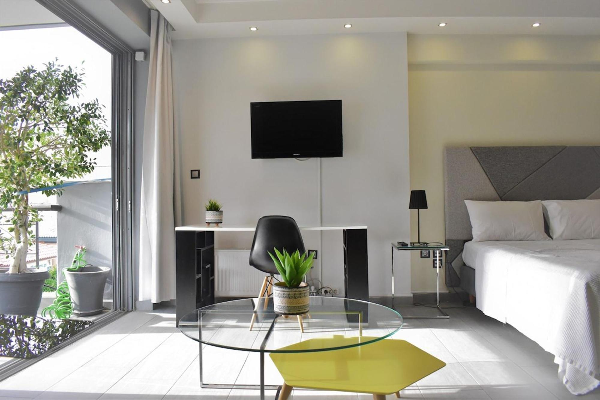 Ferienwohnung Stylish Boutique Loft With Private Balcony Athen Exterior foto